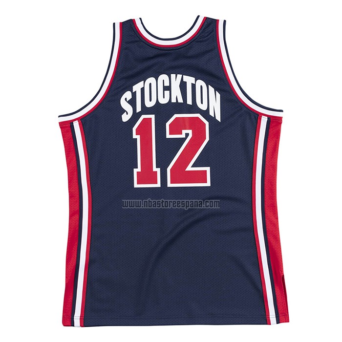 Camiseta USA 1992 John Stockton NO 12 Negro